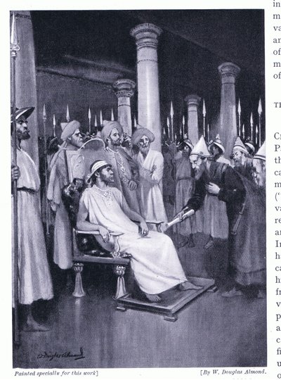 Gondophares receives a letter from St Thomas 45 AD by William Douglas Almond